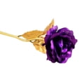 thumbnail image 4 of Cateissary Regalo creativo del Día de San Valentín 24K laminado en oro rosa rosa dura para siempre amor boda decoración amante iluminación rosa Decoración del hogar púrpura 265*95*65mm Cateissary JJ17959-05B, 4 of 5