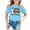 Light Blue, variant on 100 Days Of School Shirts Graphic T-Shirts Undershirts Short Sleeve Clothes Girl Summer Outfits Comfortable Soft Basic T Shirt