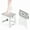 Gray, variant on Shower Stool for Shaving Legs, 1 Pack Foot Rest Folding Step Stool to Shave Legs Shaving for Inside Shower Foldable Small Waterproof Plastic Corner, Gray White