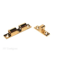 RV Designer H221 Door Catch - Brass Bead