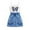 White, variant on SUYOLL Children Girls Summer Outfits Sets Small Blouse with Pattern Print On The Front Paired with Elastic Short Skirt with Drawstrings Casual and Fashionable Two Piece Set Casual Sundress