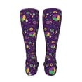 thumbnail image 6 of KLL Mardi Gras and Donuts Print Cool Socks Men's Women's Crew Socks Funny Crazy Novelty Stockings, 6 of 8