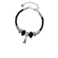 thumbnail image 2 of Delight Jewelry Silvertone Baby Panda Bear Sitting Granddaughter Celtic Knot Leather Bead Bracelet, 7"+2" Extender, 2 of 4
