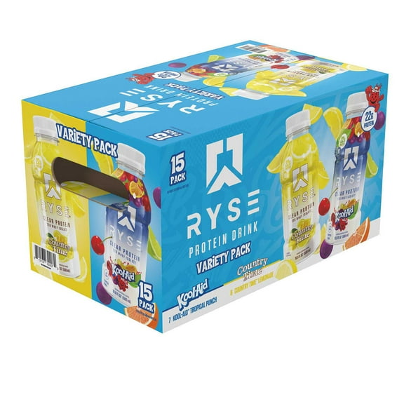 RYSE 22g Protein Drink Variety Pack, 16.9 fl. oz., 15 pk.