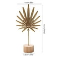 thumbnail image 2 of DAMAI Luxury Nordic Metal Ginkgo & Palm Leaf Sculptures, Leaves Ornaments Modern Creative Home Décor Accents Statue for Office, Room, Bookshelf, Home Decor, 2 of 6