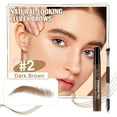 thumbnail image 2 of Eyebrow Pen, 4 Fork Tip Eyebrow for Natural Eyebrow, Hair Line, Beard Line, Waterproof & Sweat Resistant, Long-Lasting Makeup, 2 ml - Dark Brown, 2 of 10