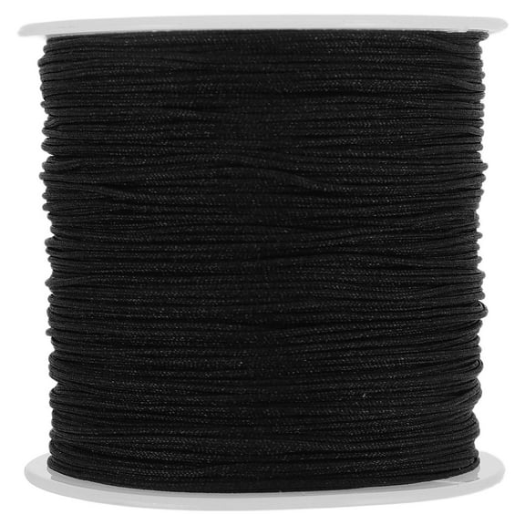 SOPOTUTU Durable Black Nylon Cord Rope for Hanging with Tarred Weather Resistant Features