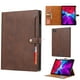thumbnail image 1 of Funda de piel con tapa horizontal y doble pliegue con textura de becerro para iPad Pro 11 (2022/2021/2020), con marco para fotos, soporte, ranuras para tarjetas y billetera., 1 of 5