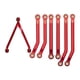 thumbnail image 2 of de eslabones de chasis de aleación de aluminio de 7 piezas, barra de acoplamiento para Axial SCX24 1/24 RC Crawler, piezas de repuesto, modelo rojo Yotijar varilla de enlace del coche rc, 2 of 8