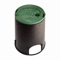 6 in. Black Round Valve Box