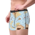 thumbnail image 4 of Balery Cute Gnome Bee Collects Honey Men's Boxer Briefs, Soft and Breathable Cotton Underwear with nylon Waistband-Small, 4 of 9