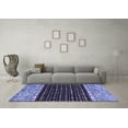 thumbnail image 3 of Ahgly Company Indoor Square Abstract Blue Modern Area Rugs, 8' Square, 3 of 4