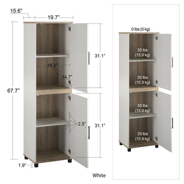2 door cheap kitchen pantry