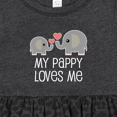 thumbnail image 4 of Inktastic Pappy Loves Me Grandson Girls Baby Dress, 4 of 5