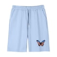 thumbnail image 5 of Amidoa Girls 2 Piece Outfits Summer Clothes Short Sleeve Cotton Floral Print T-Shirt and Casual Shorts Kids Clothing Sets Light Blue Size 11, 5 of 9