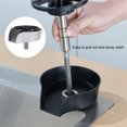 thumbnail image 4 of Automatic Rotating Cup Washer with Hose Tee G1/2 Male Thread Pull Out Glass Rinser for Kitchen Sink, 4 of 7