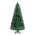 thumbnail image 4 of Topbuy 5Ft Double-Color Pre-Lit Fiber Optic Christmas Tree w/ 8 Flash Modes, 4 of 10
