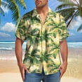 thumbnail image 2 of DJDLJWCJ Hawaiian Shirt for Men Short Sleeve, polo T Shirts Floral Print Hawaiian Shirts for Men Summer Beach Shirts Yellow S, 2 of 5