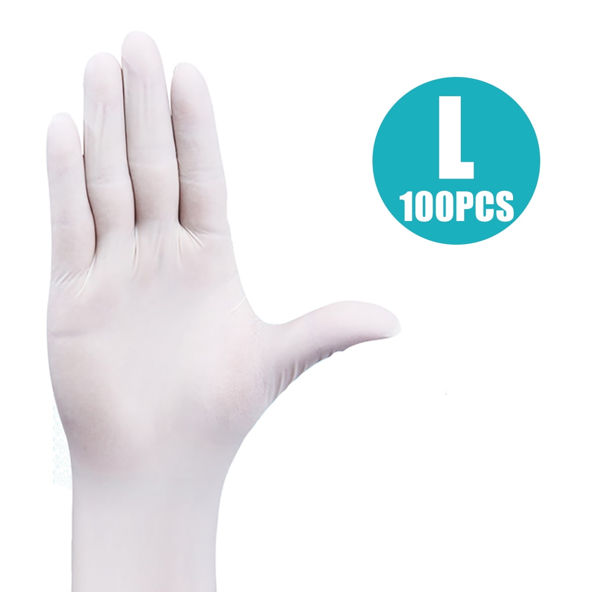 100Packs Disposable Gloves, Nitrile Gloves Food Grade Gloves Latex