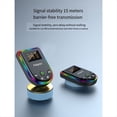 thumbnail image 3 of 5.3 Transmisor Receptor Bluetooth Adaptador Bluetooth 2 en 1 con Pantalla LED Luz RGB para Coche PC TV Altavoz Auriculares, 3 of 5