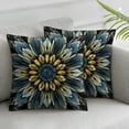 thumbnail image 3 of Retro Floral Mandala Compass Medallion Bohemian Pillow Covers Boho Decor Hippie Throw Pillows Decorative for Sofa Couch, 3 of 7