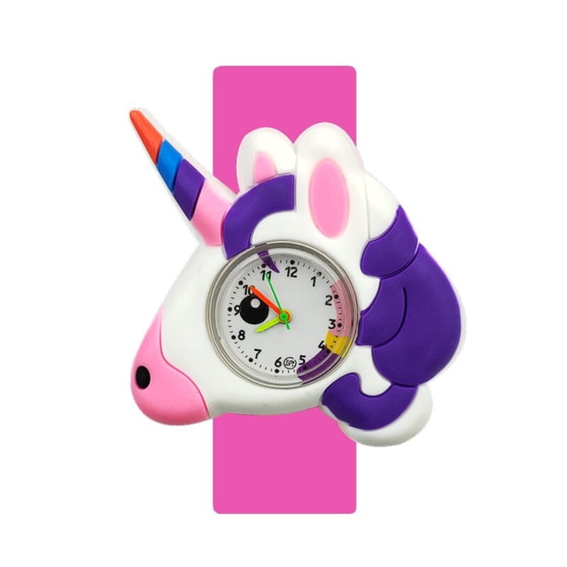 ¡Novedad de 2021! Reloj de juguete para bebé estilo Pony, reloj de unicornio, pulsera para niños, juguete para bebé, niña bonita de 1 a 12 años, relojes Slap para niños, regalo Gao Jinjia LED