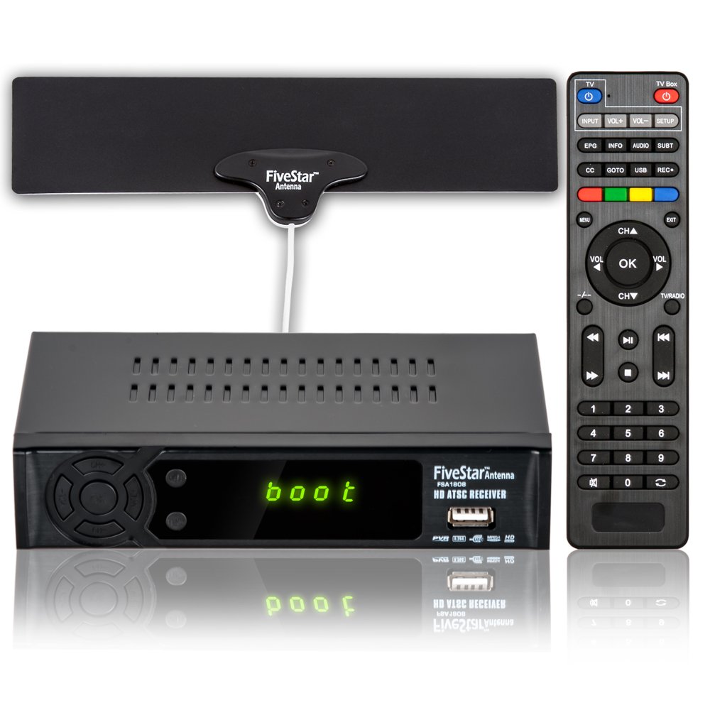 Five star 4K 1080P HDTV Converter Box for TV Indoor Antenna for