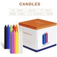 thumbnail image 6 of 100 Pack Assorted Color Spell Chime Candles, 4 Inch Mini Taper Candles for for Home Decor Kitchen Decor Wedding Decoration-10 Colours, 6 of 6