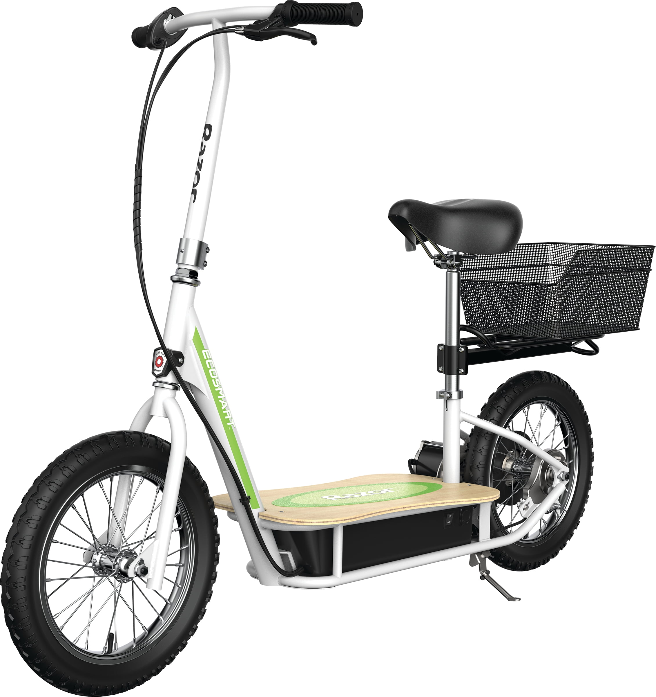 Razor EcoSmart Metro Electric Scooter – Padded Seat, Wide Bamboo Deck ...