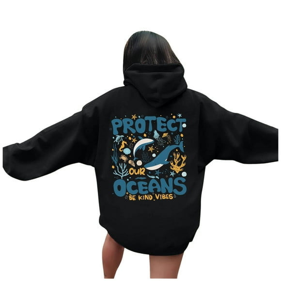 Zhanying Palm Hoodie for Women Pink Y2K Tops,Hoodies For Women Word Graphic Sweatshirts For Women Vintage Hoodie Trendy Sweatshirts Preppy Clothes Long Sleeve Sweatshirt Tops