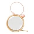 thumbnail image 2 of Runquan Mini Doll Pouch Decorative Zipper Closure with Keyring Mini Doll Storage Bag light pink, 2 of 8