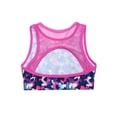 thumbnail image 6 of inhzoy Kids Girls 2 Pieces Athletic Crop Top with Sports Leggings Yoga Gymnastics Activewear Workout Sweatsuit Rose_Red 4, 6 of 7