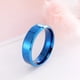 thumbnail image 1 of Anillos negros de acero inoxidable para mujer, anillos de boda, joyería para hombre, ancho de 6mm, logotipo de nombre grabado personalizado Tan Jianjun  unisex, 1 of 2