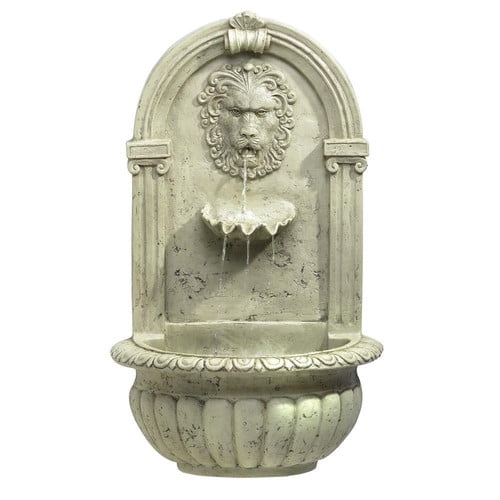 Zingz & Thingz Fiberglass Regal Lion Fiberglass Wall Fountain by Zingz & Thingz
