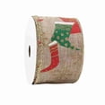 thumbnail image 1 of Christmas boots Ribbon 6.3cm Wide, Ribbon 10 Yard,for DIY Gift Wrapping Wedding Party Garland Decor Sewing Craft Supplies, 1 of 5