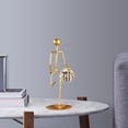 thumbnail image 3 of Figuras De Bolas De Cristal De 2 Piezas Con Adornos De Soporte De Metal Para Mesa De Oficina, 3 of 6