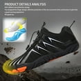 thumbnail image 3 of Chaussures de Sport Extérieures, Chaussures de Randonnée Extérieures Semelle Amovible Noire pour Randonnée 43,44,45, 3 of 7