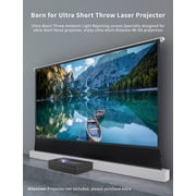 S PRO Electric Tension Floor Screen With UST ALR(Ultra Short Throw Ambient Light Rejecting)Material 【Only Suitable For UST Laser Projector And Settle On Table/Floor】