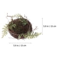 thumbnail image 2 of 1 conjunto de nido de pájaro de ratán artificial huevos de bricolaje nido de nido hecho a mano adorno, 2 of 5