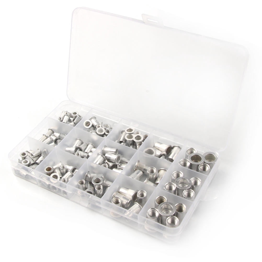 KONTONTY 150Pcs Threaded Rivet Nuts Kit for Industrial Assembly and , Fasteners