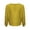 Yellow, variant on Fesfesfes Women Solid Color Blouse Tops Casual Long Sleeve Shirt V Neck Knitted Cardigan Sweater Coat