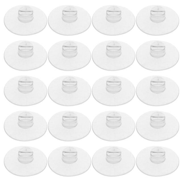 OUNONA 20Ud De Ventosa Transparentes Para Gestión De Cables En O Pared