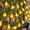 Yellow, variant on Solar Gourd String Lights, 20 LED 8 Modes Auto On/Off, 16.4ft Green Vine Fairy Lights for Garden, Patio, Yard Decor