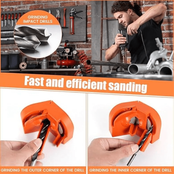 TOP! Multipurpose Drill Bit Sharpener Carbide Bits with 6 Grinding Wheel Electric Grinder Tool