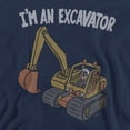 thumbnail image 2 of Blippi I'm an Excavator Unisex Adult Crewneck Sweatshirt, Navy, Large, 2 of 3