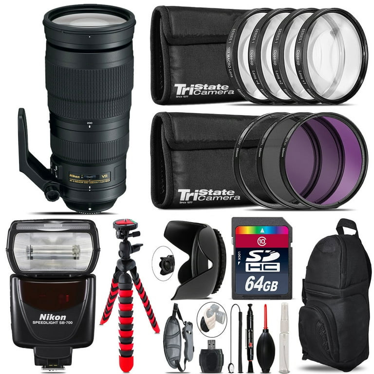 Nikon AF-S 200-500mm VR Lens Nikon SB-700 AF Speedlight More