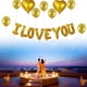 thumbnail image 2 of Matsuzay Globo con letras de amor, confesión del Día de San Valentín, globo con corazón de amor, monograma de película de aluminio, decoración para Kits de decoración para fiestas Dorado Matsuzay HA8818-01B, 2 of 6