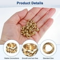 thumbnail image 2 of Uxcell 50-Pack Threaded Inserts - M5 x 4mm Brass Heat Set Insert Nuts 7mm OD, 2 of 6