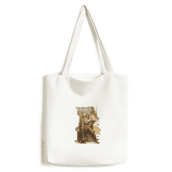 gods sky thunder thr authority tote canvas bag shopping satchel casual handbag
