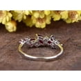 thumbnail image 3 of Women's Engagement Gift Ring Red Ruby 2Ct Marquise Cut Simulated 14K White Gold Plated, 3 of 4